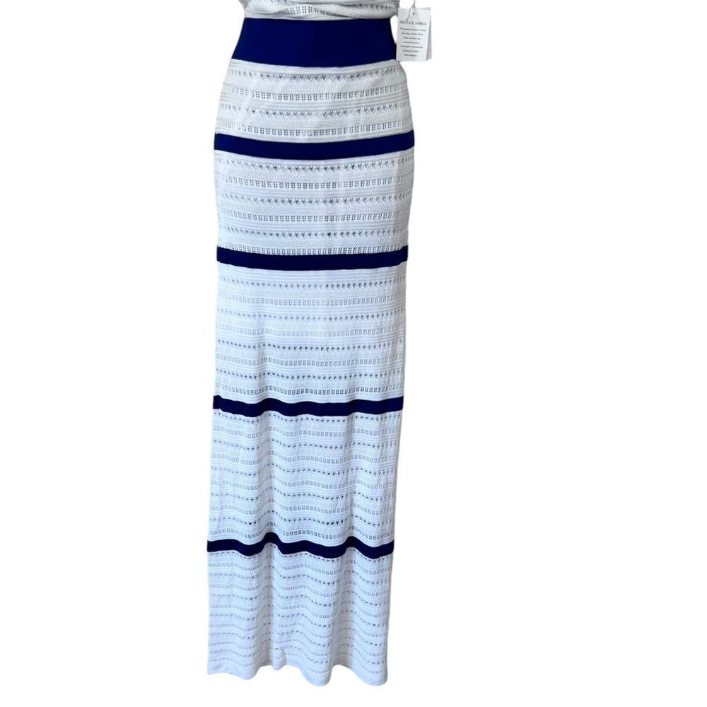 VICTORIAS SECRET LONG CROCHET MAXI BOHO DRESS - Picture 14 of 16